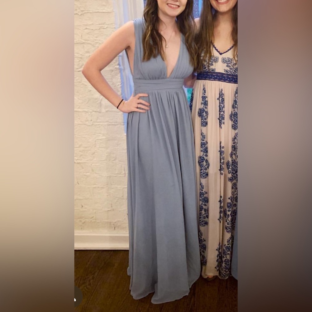 Elegant Blue Maxi Dress